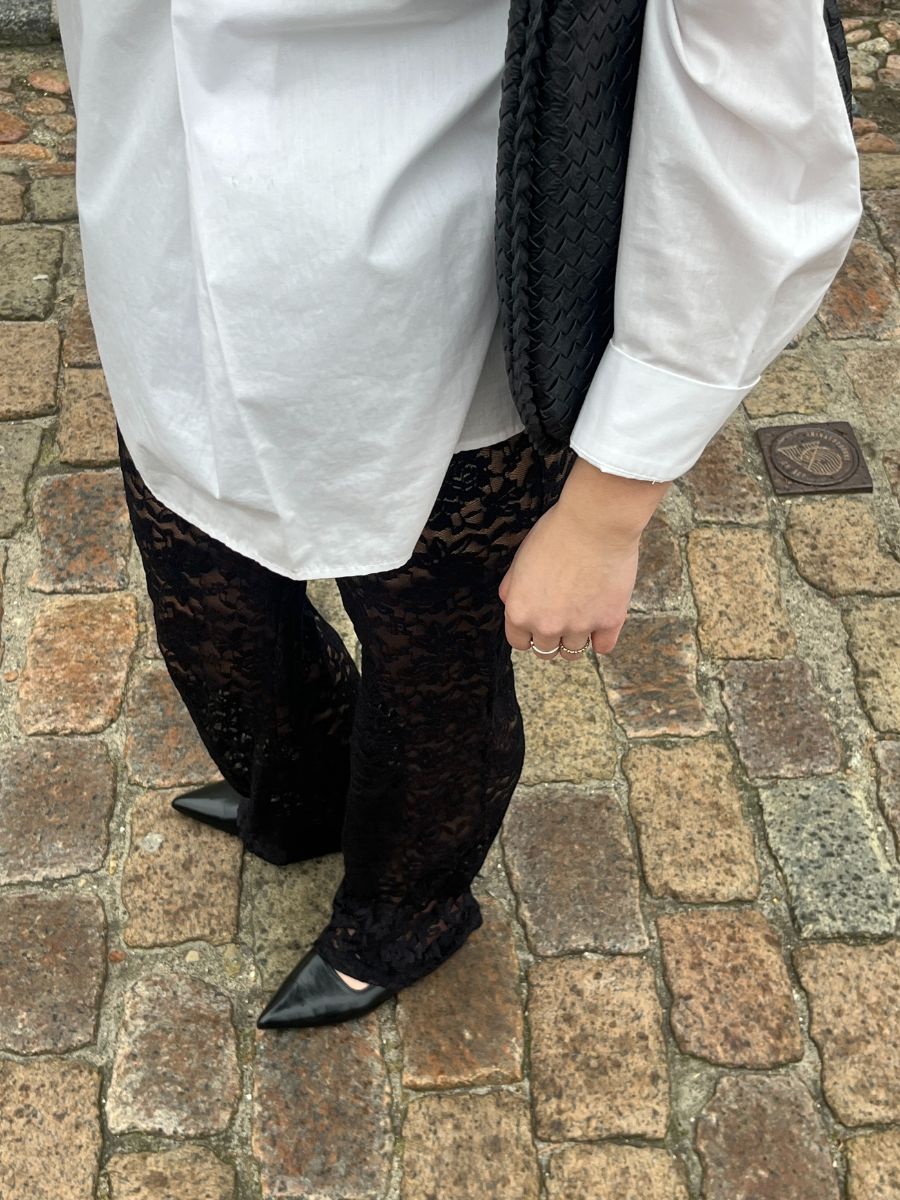 Alma lace pants - Black