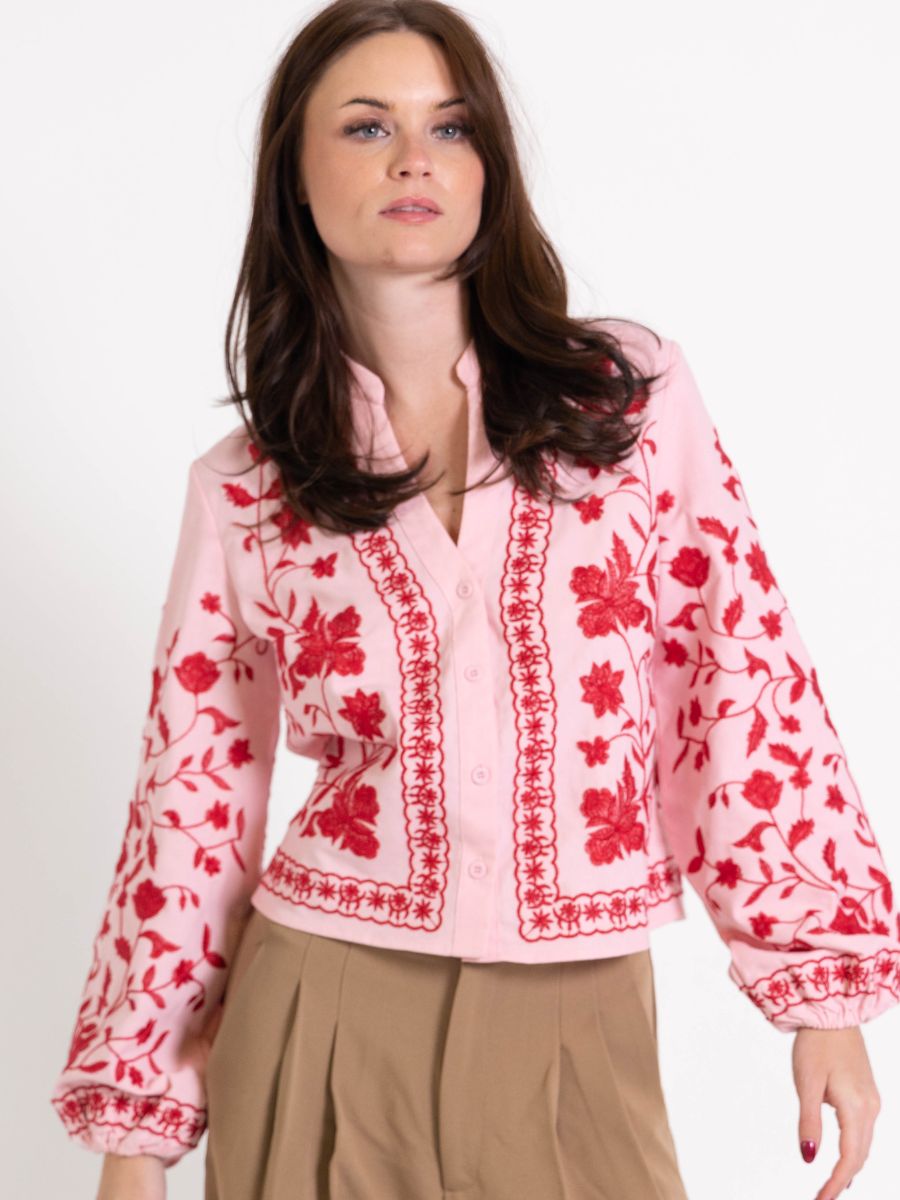 Emma ballon sleeve shirt - Pink