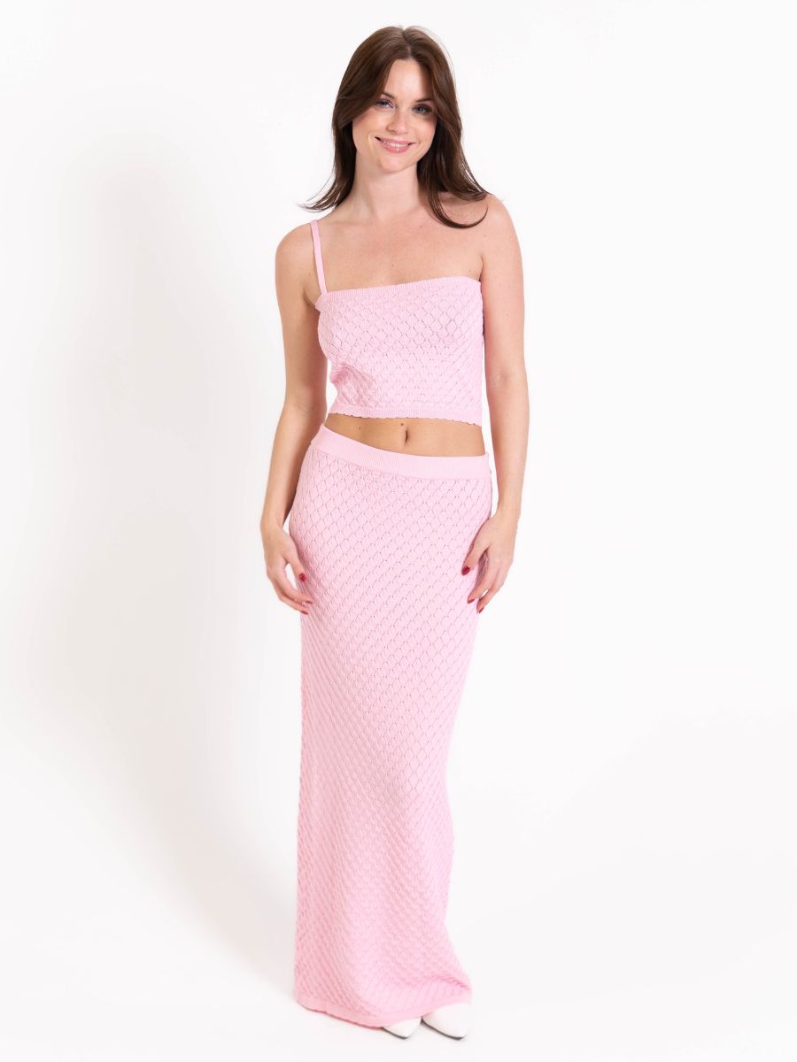Maddy knitted skirt - Pink
