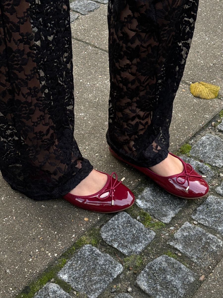 Oline ballerina - Dark red