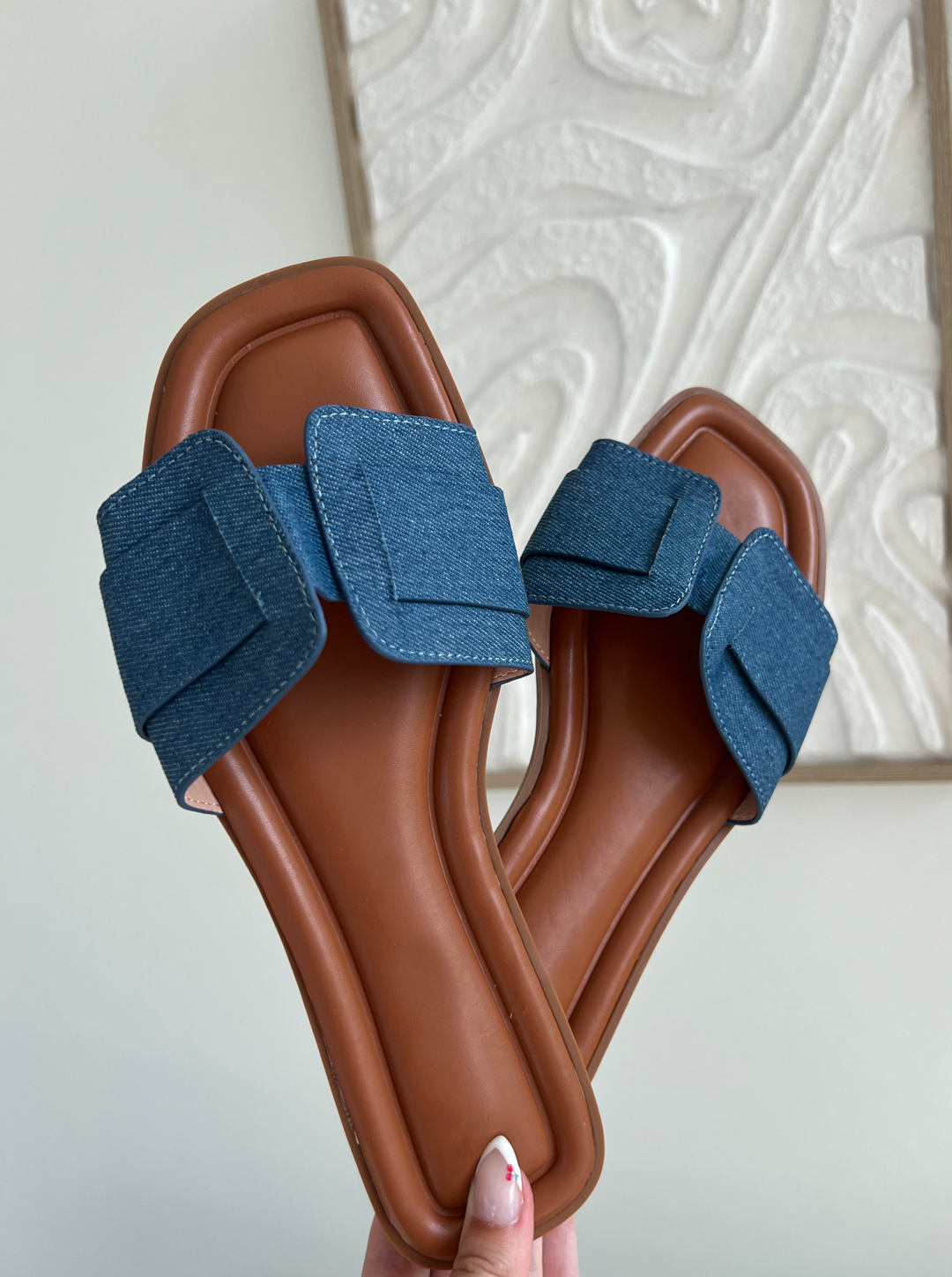 Ella-sandalen - Denim