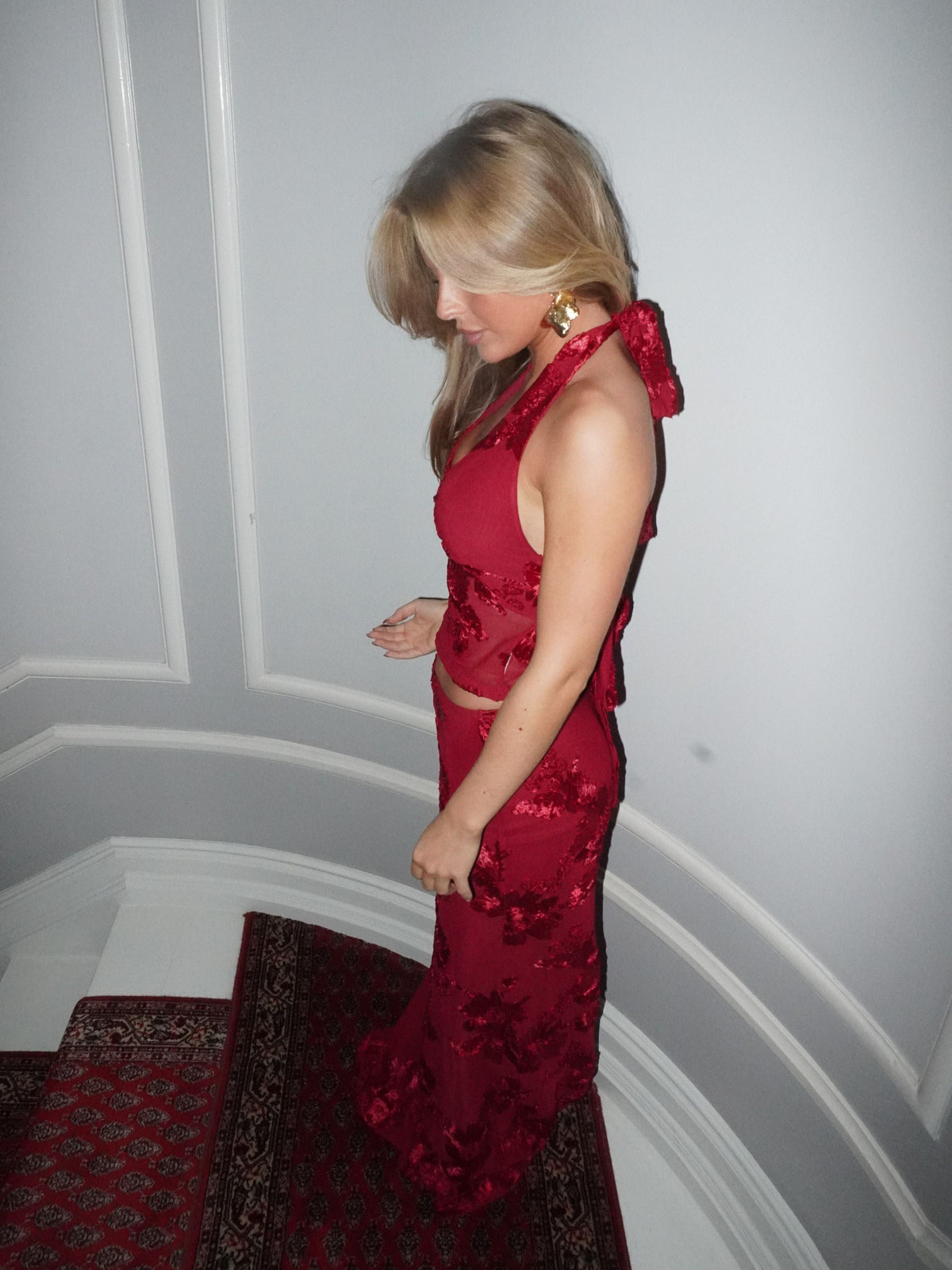 Kivo Mesh Top Red
