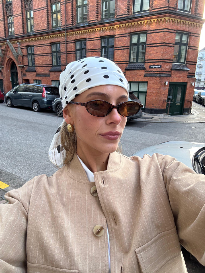 Liana striped bomber jacket - Beige