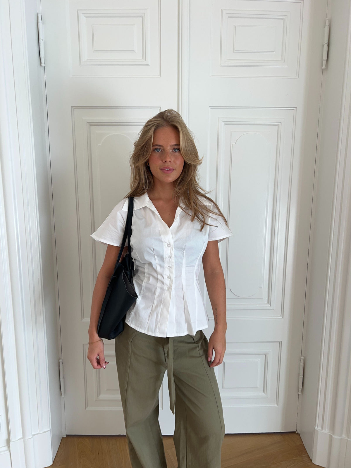 Alessia Fitted Shirt White