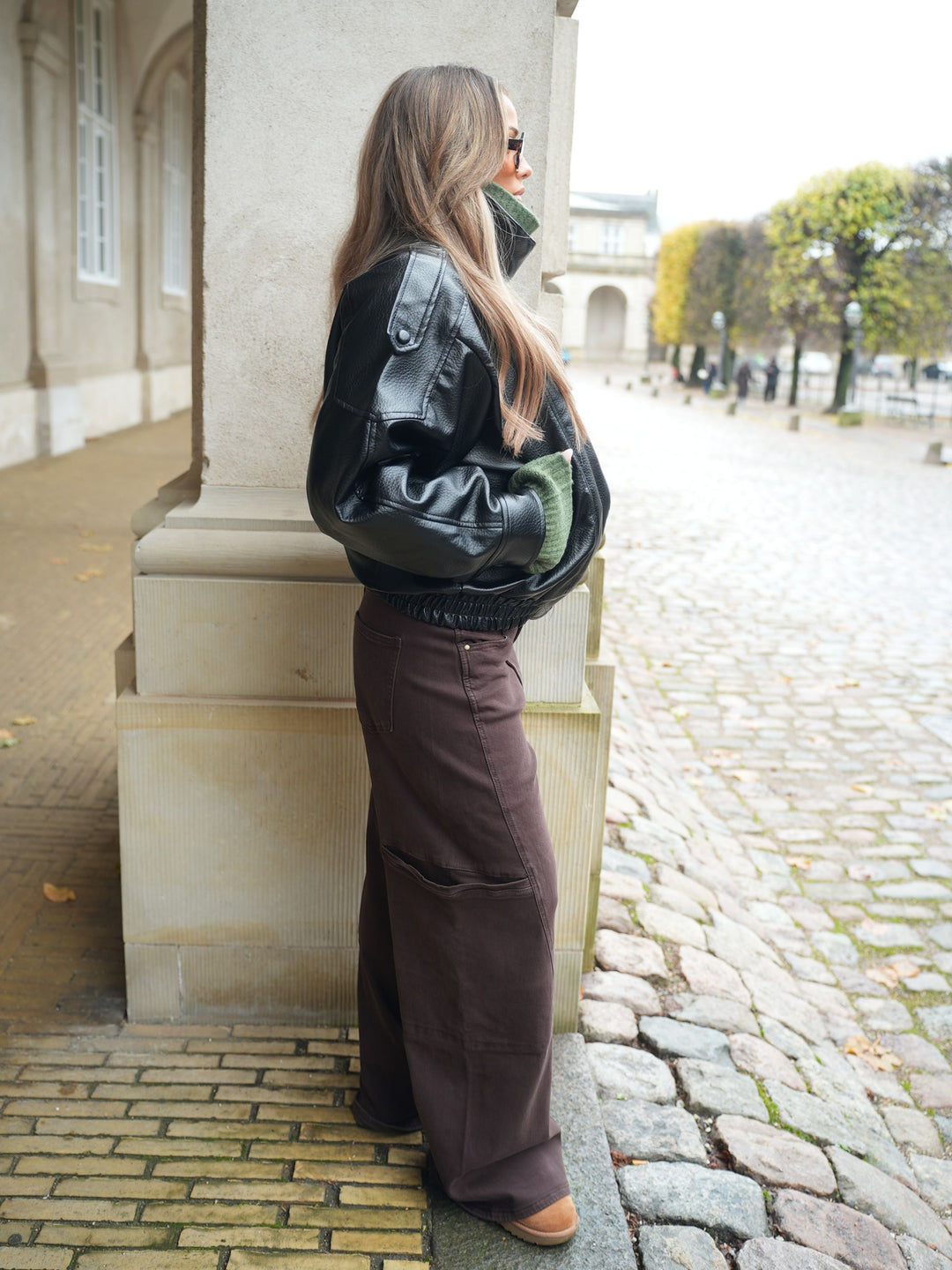 Althea Pocket Jeans - Brown