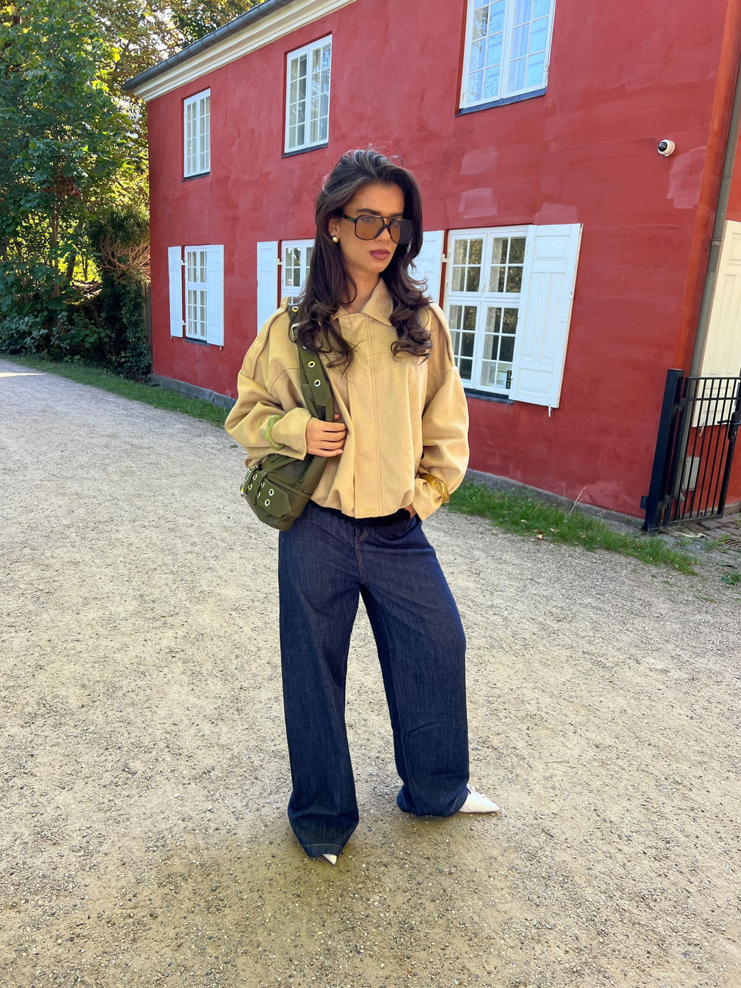 Ayla buckle shoulder bag - Green