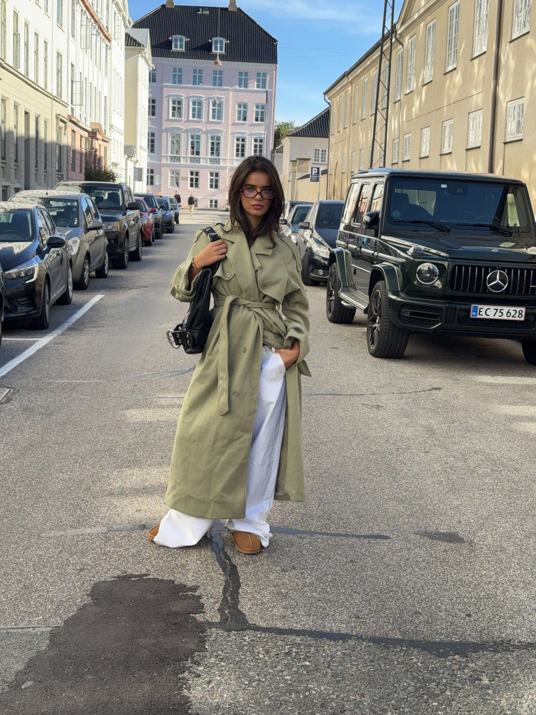 Ayla buckle shoulder bag - Black