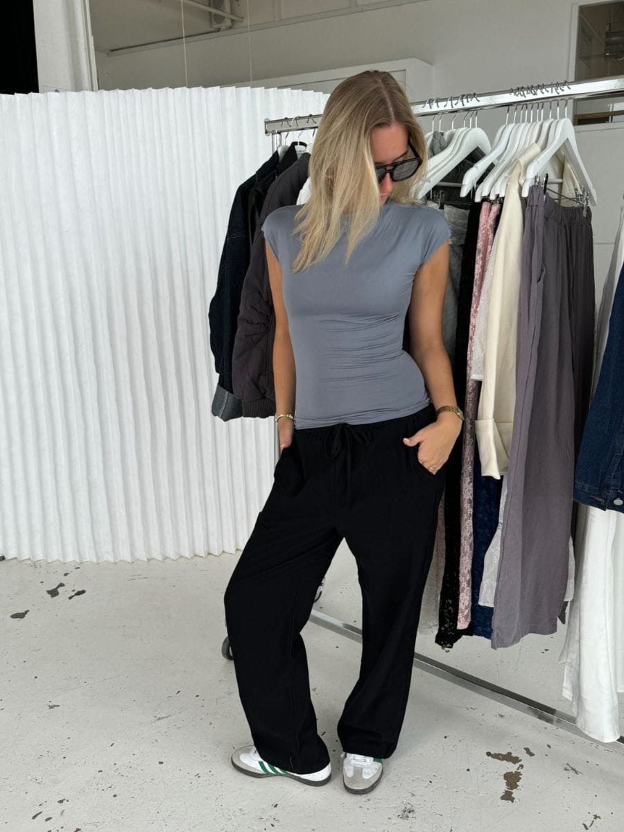 Charlotte Linen Pants Black