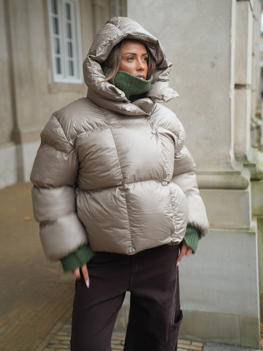 Ellinor Puffer Jacket - Sage