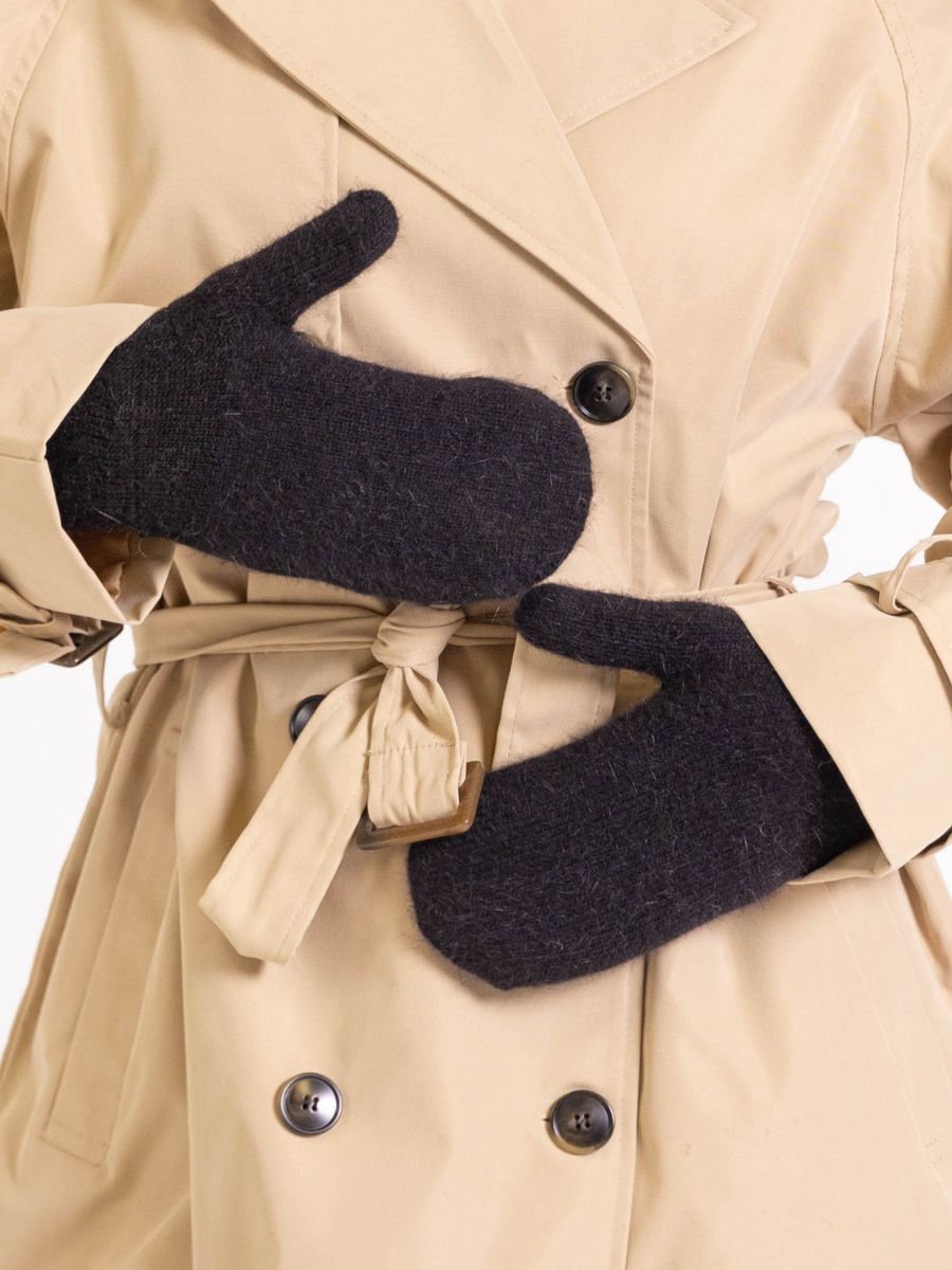 Flora mittens - Black