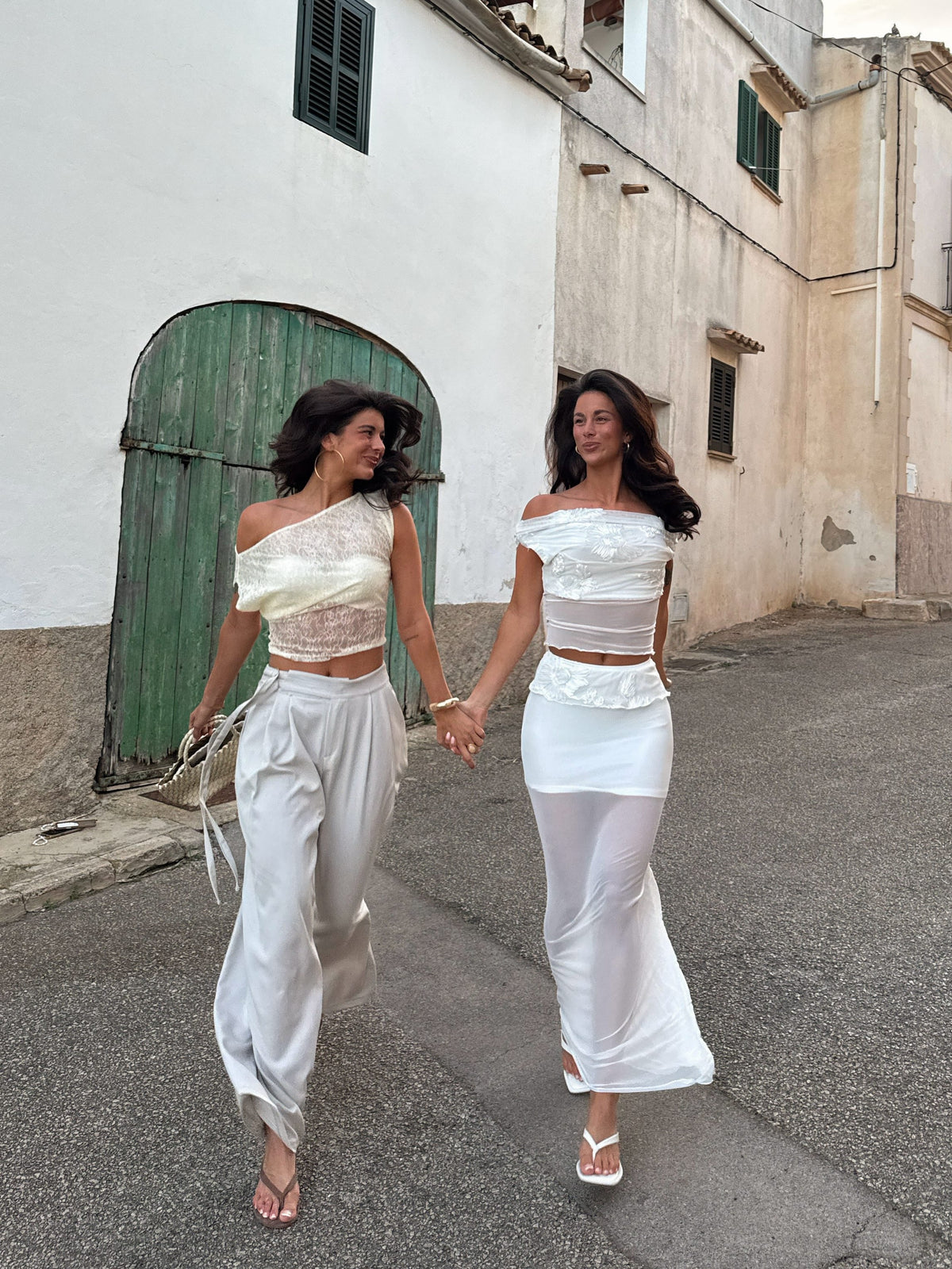 Kivo Mesh Skirt White