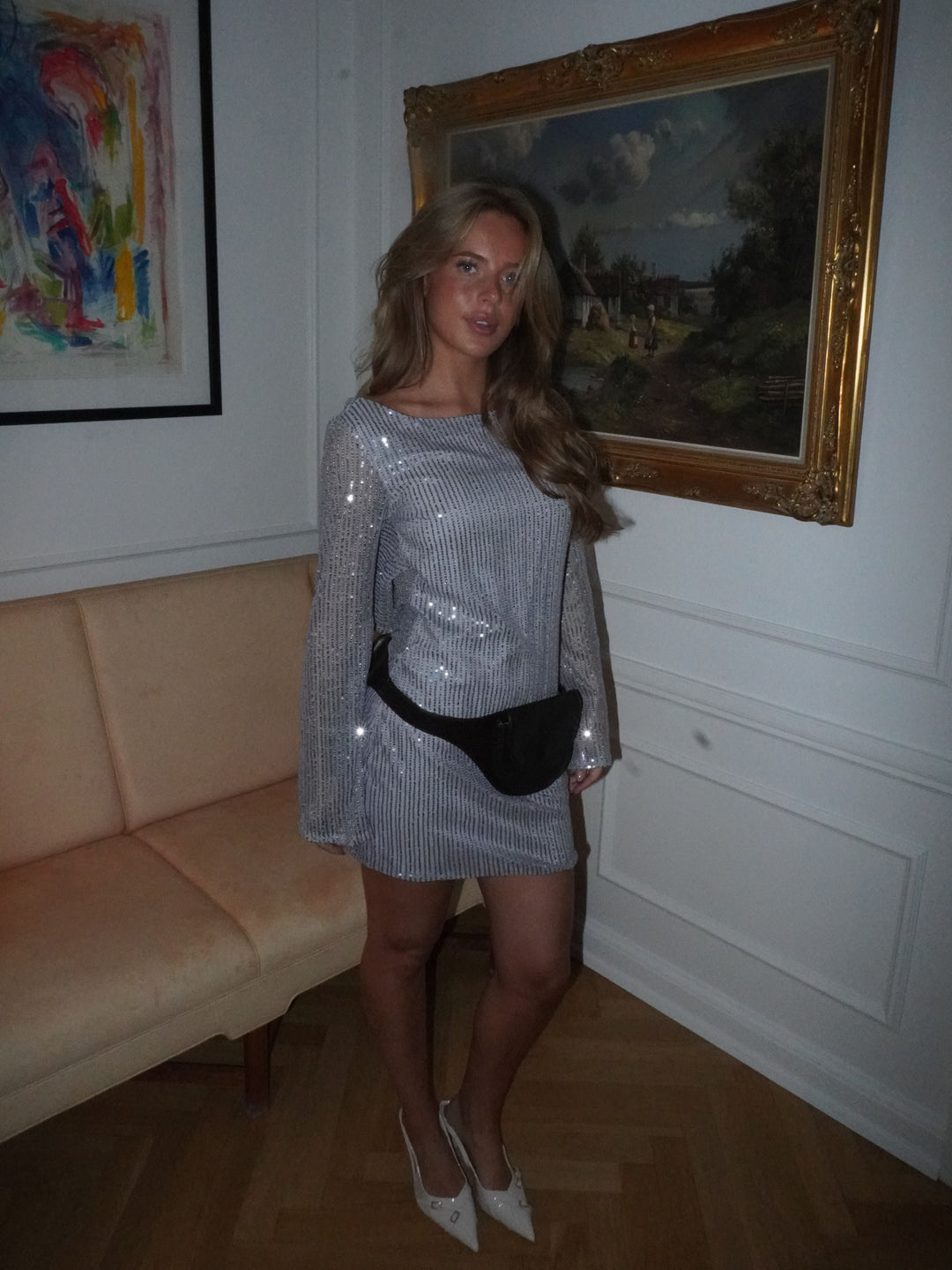 Giulia glitter dress - Grey