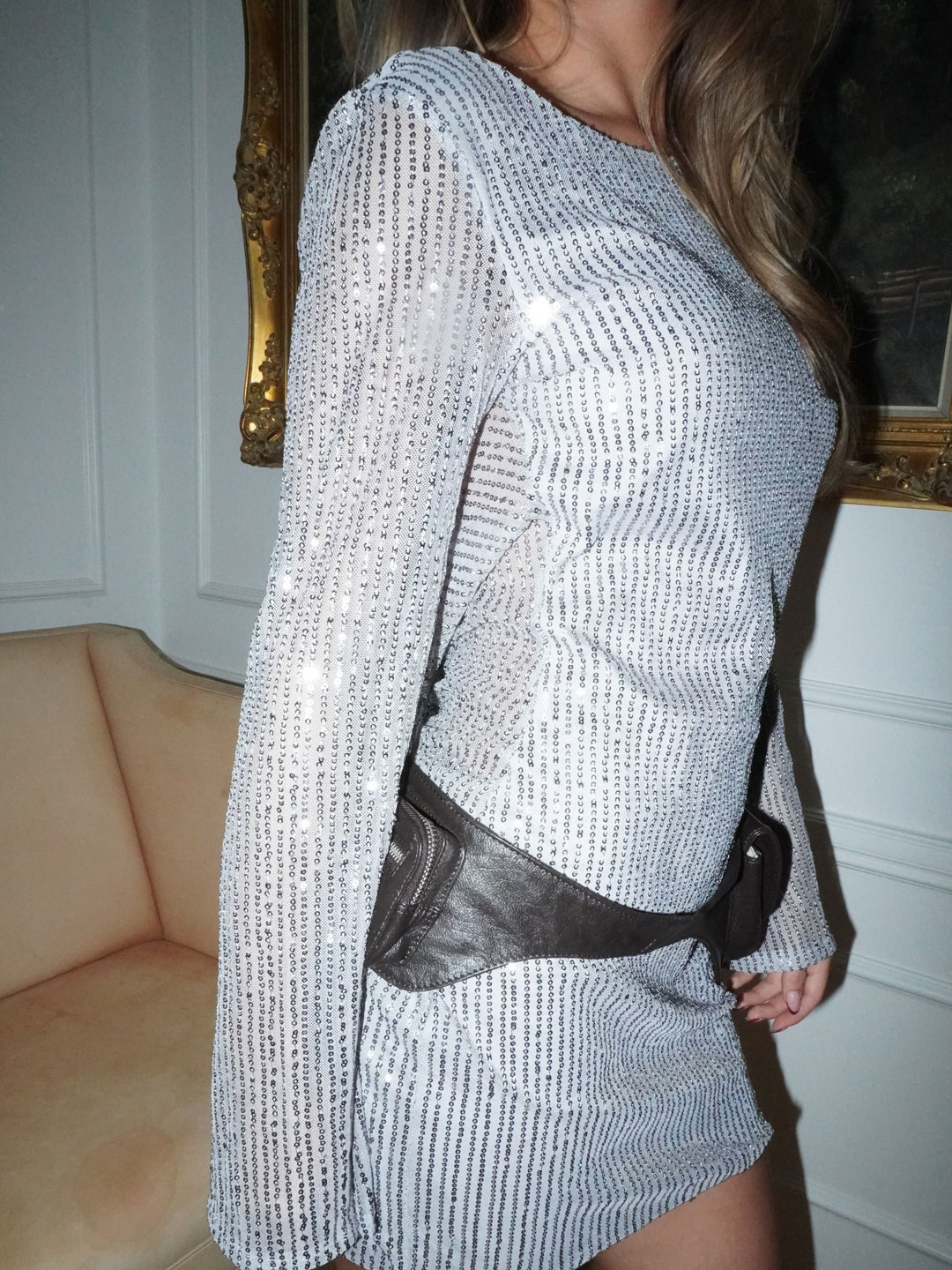 Giulia glitter dress - Grey