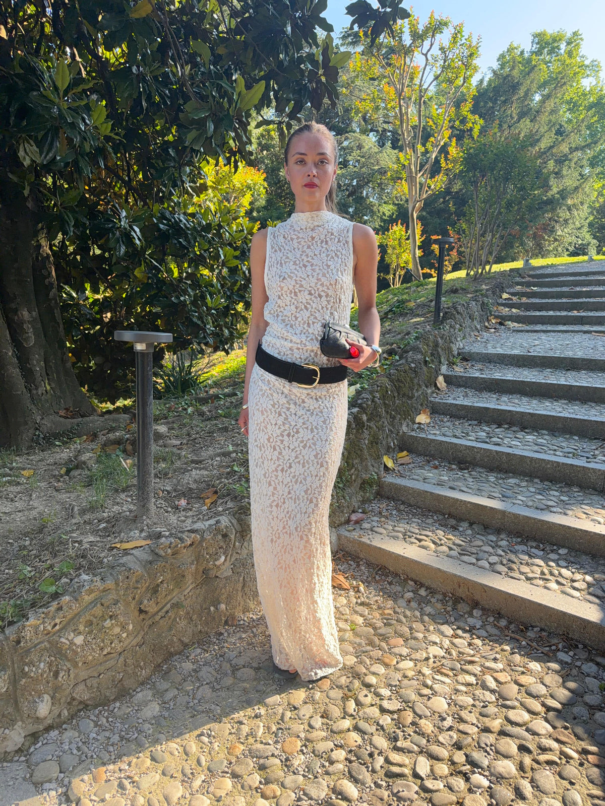 Rona Lace Dress White