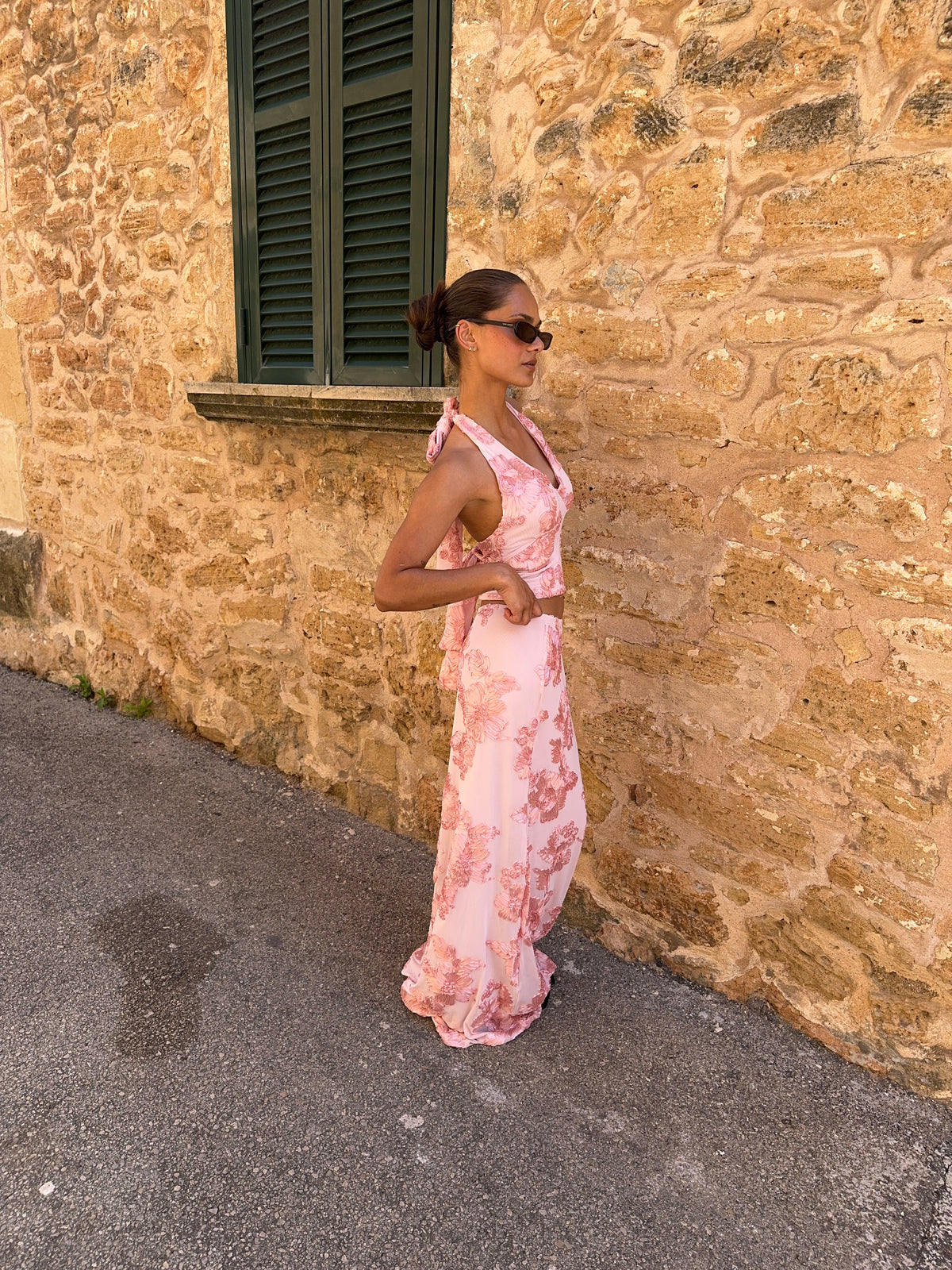 Kivo Mesh Skirt Pink