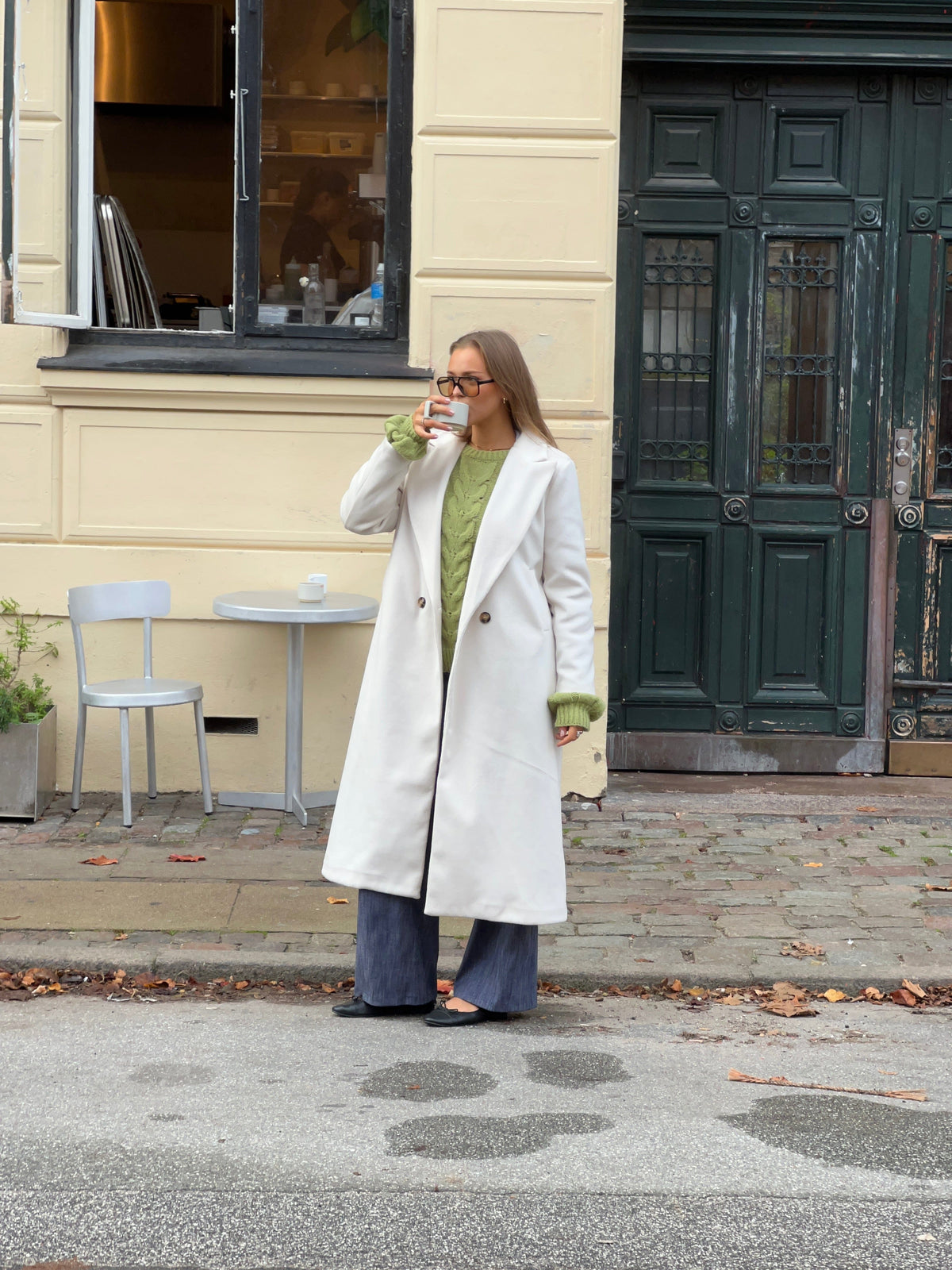 Kelly Long Coat White