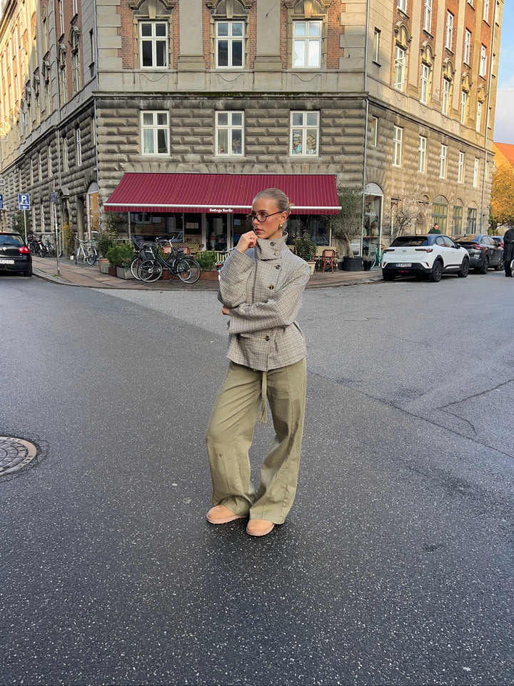 Claire belt pants - Green