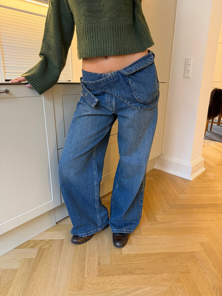 Nia belt bag jeans - Medium blue