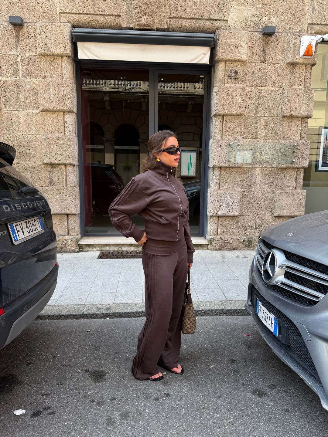 Kenya zip sweatshirt - Brown