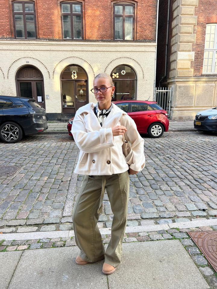 Claire belt pants - Green