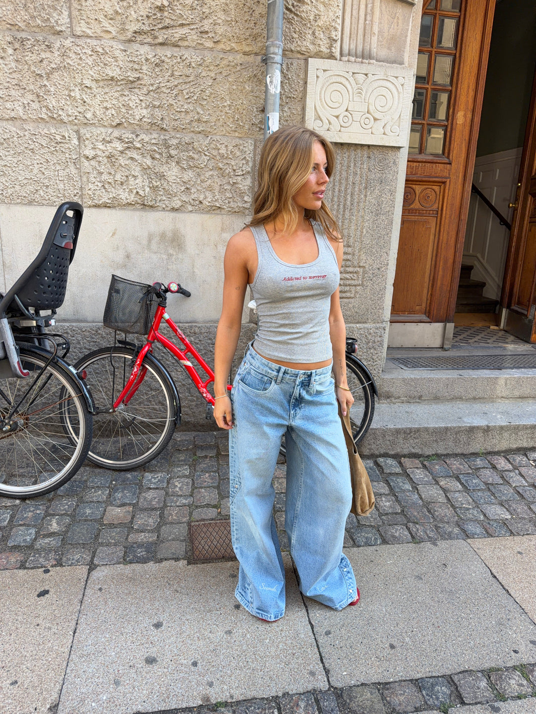 Hazel baggy denim jeans - Light blue