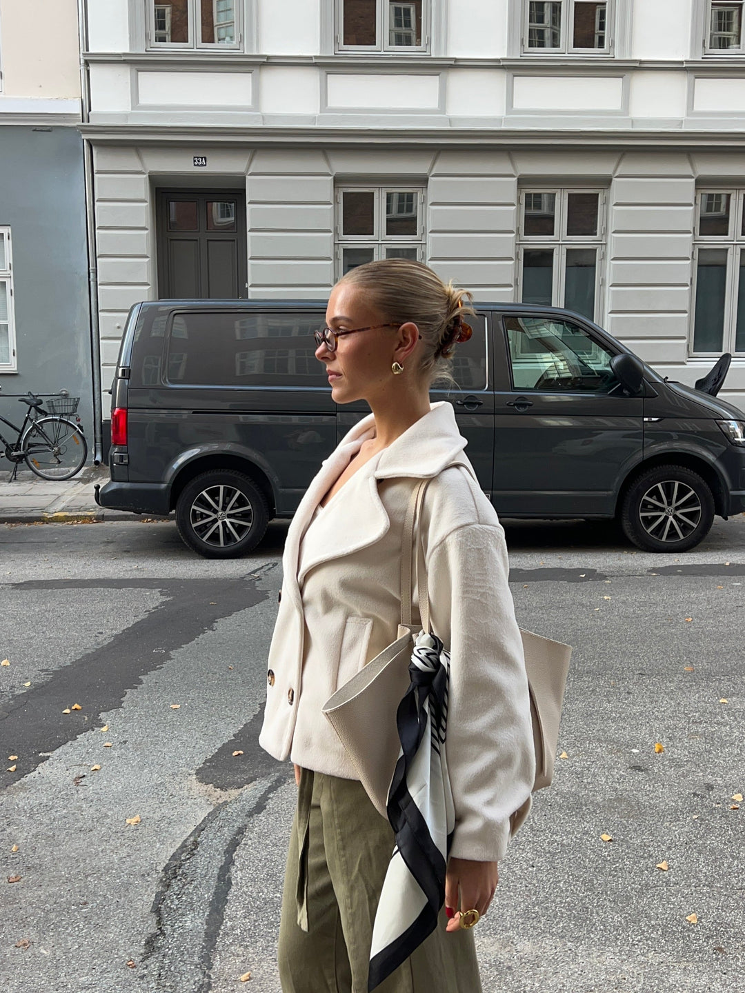 Kelly short coat - White