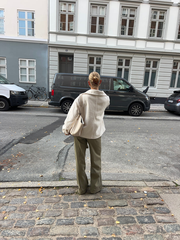 Claire belt pants - Green