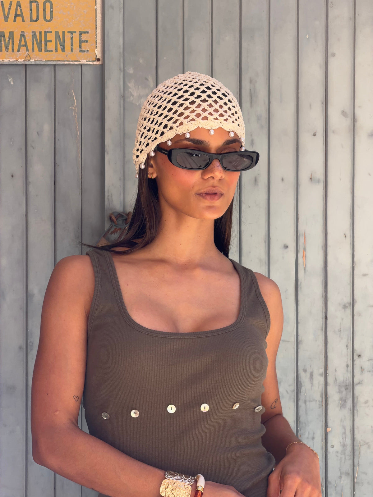 Flora Tank Top Army