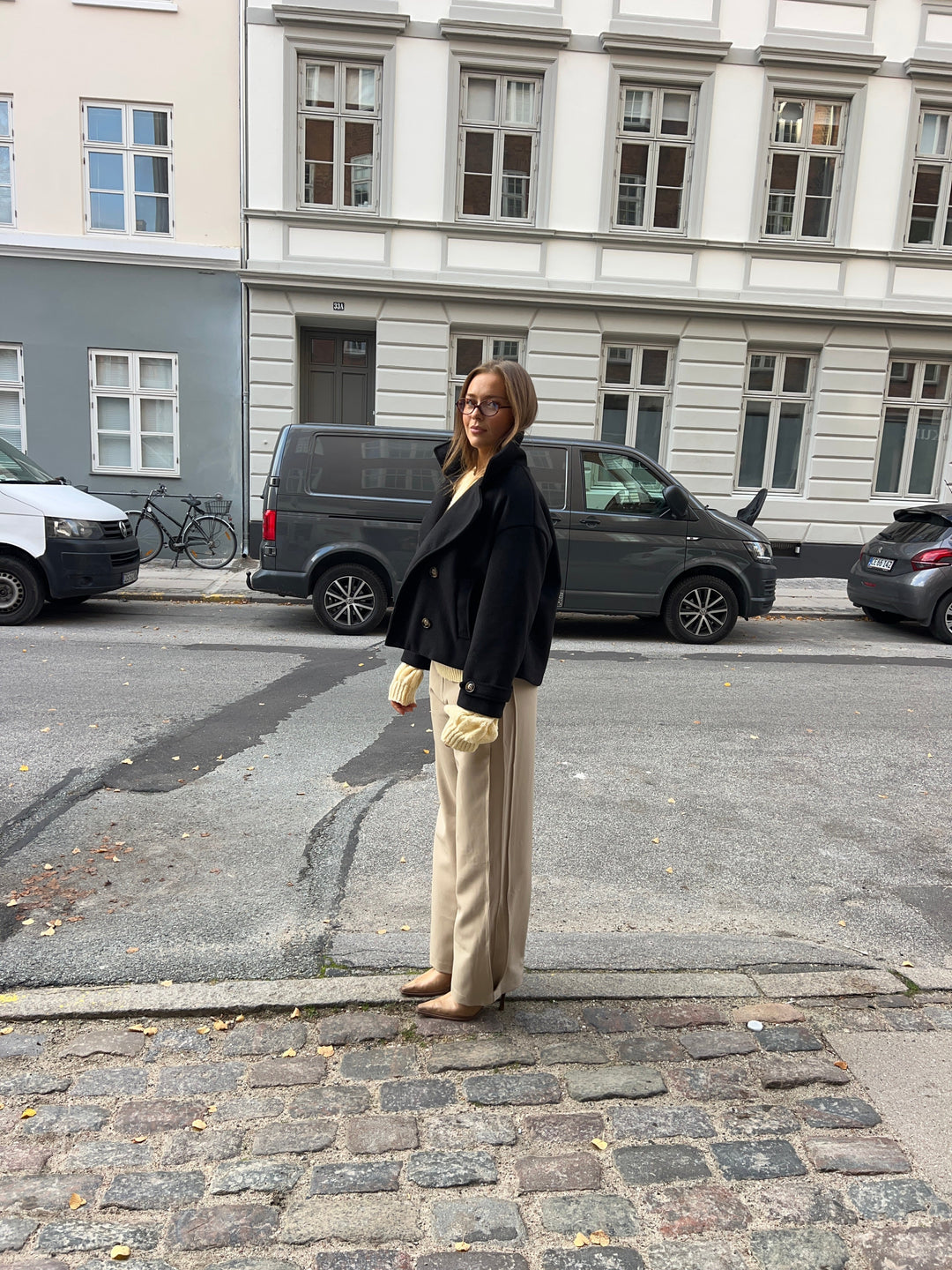 Elena loose suit pants - Beige