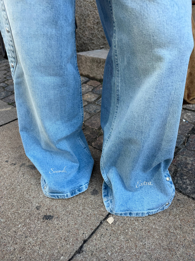 Hazel baggy denim jeans - Light blue