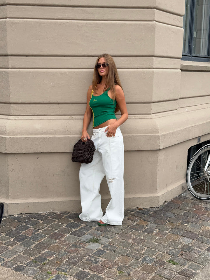 Estrid baggy denim jeans - White