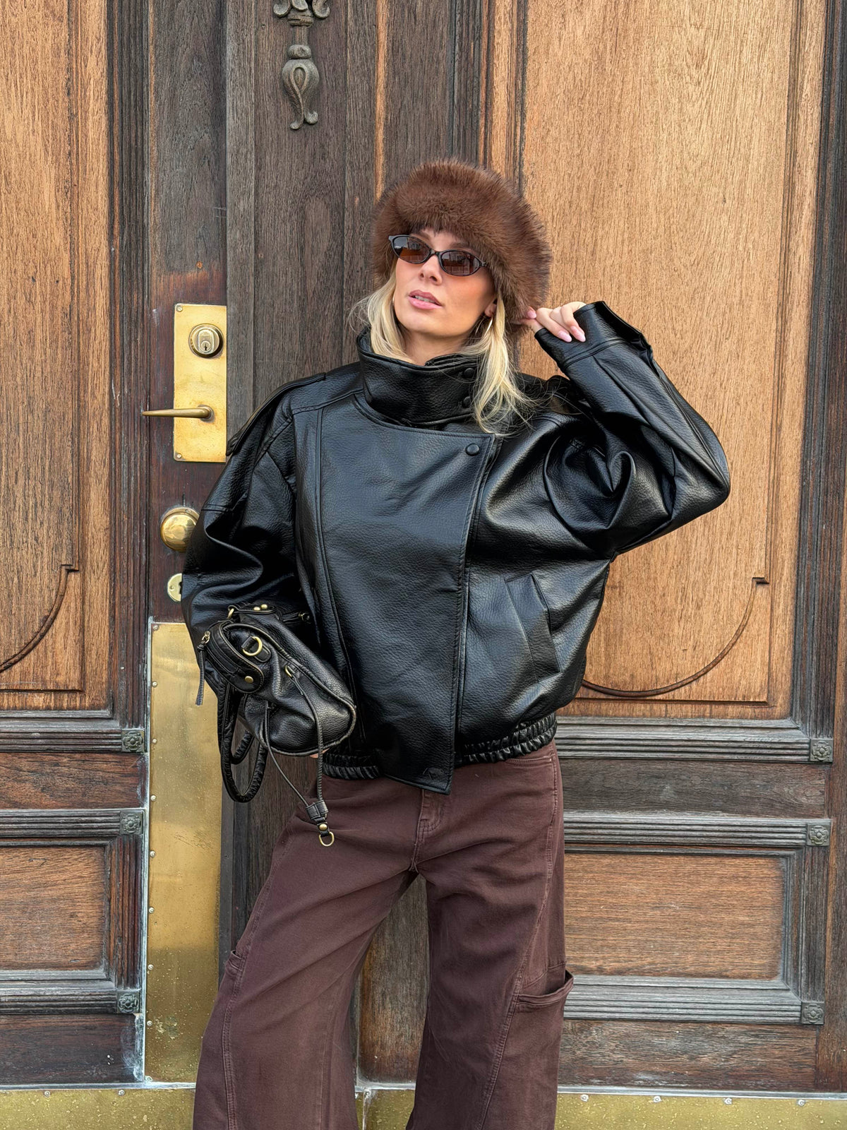 Linea High Neck Jacket Black