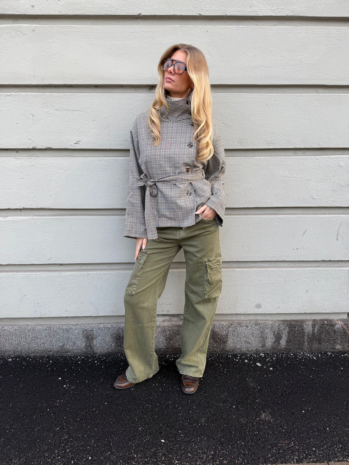 Raya Cargo Jeans Dark Green