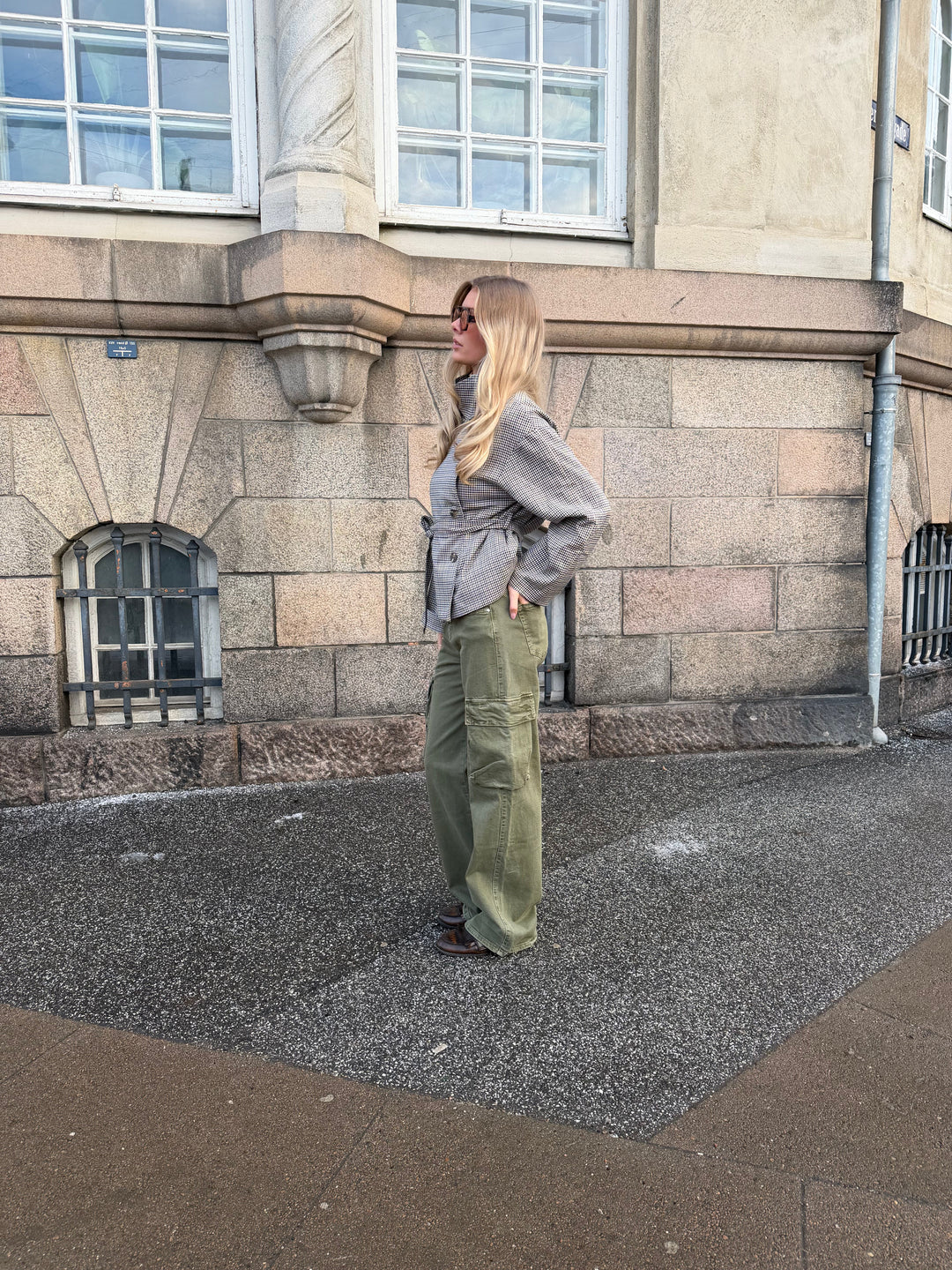 Raya baggy cargo jeans - Dark green
