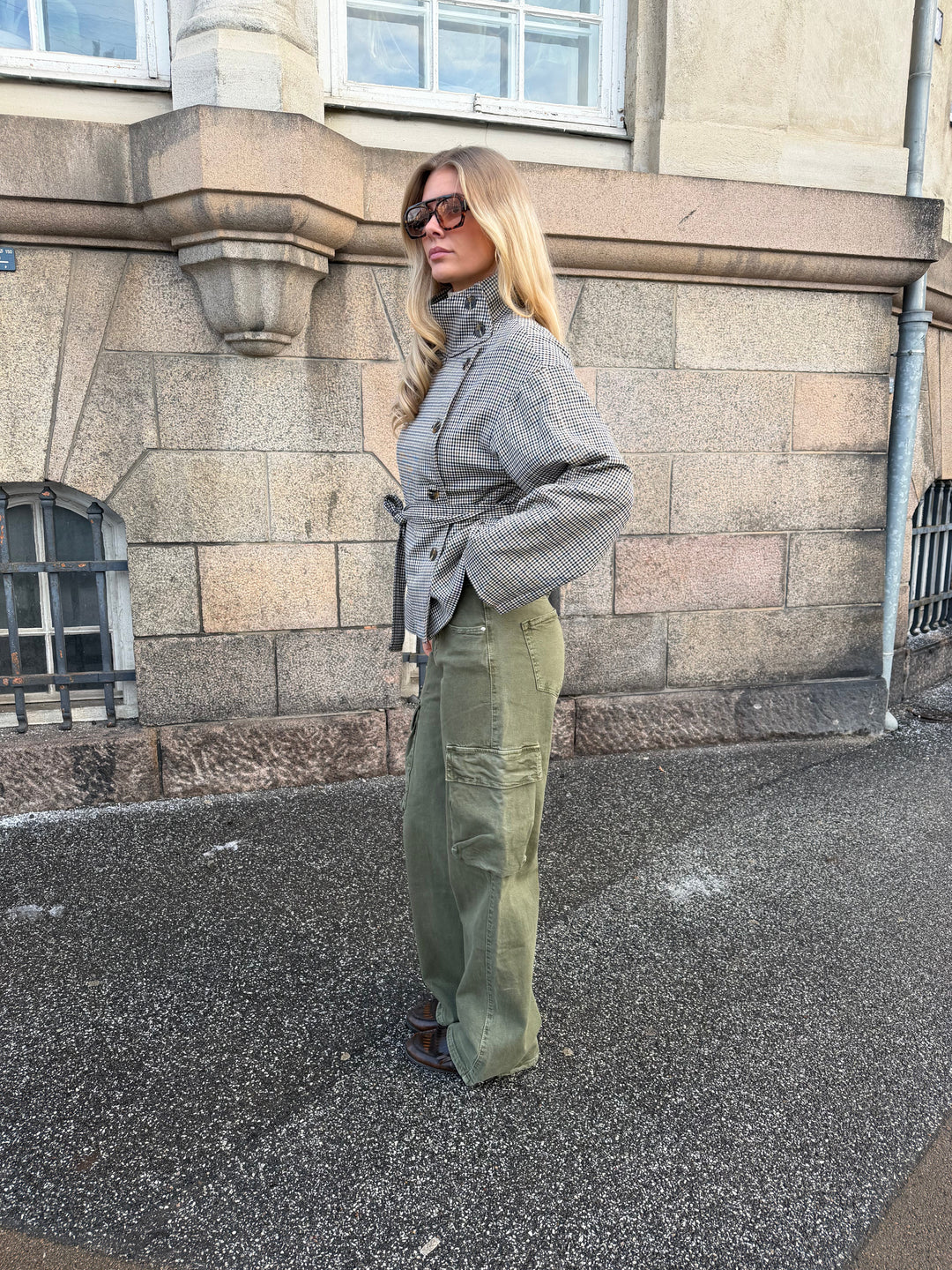 Raya baggy cargo jeans - Dark green