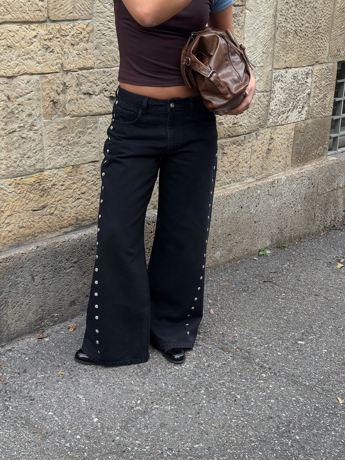 Gyda Studded Jeans Black