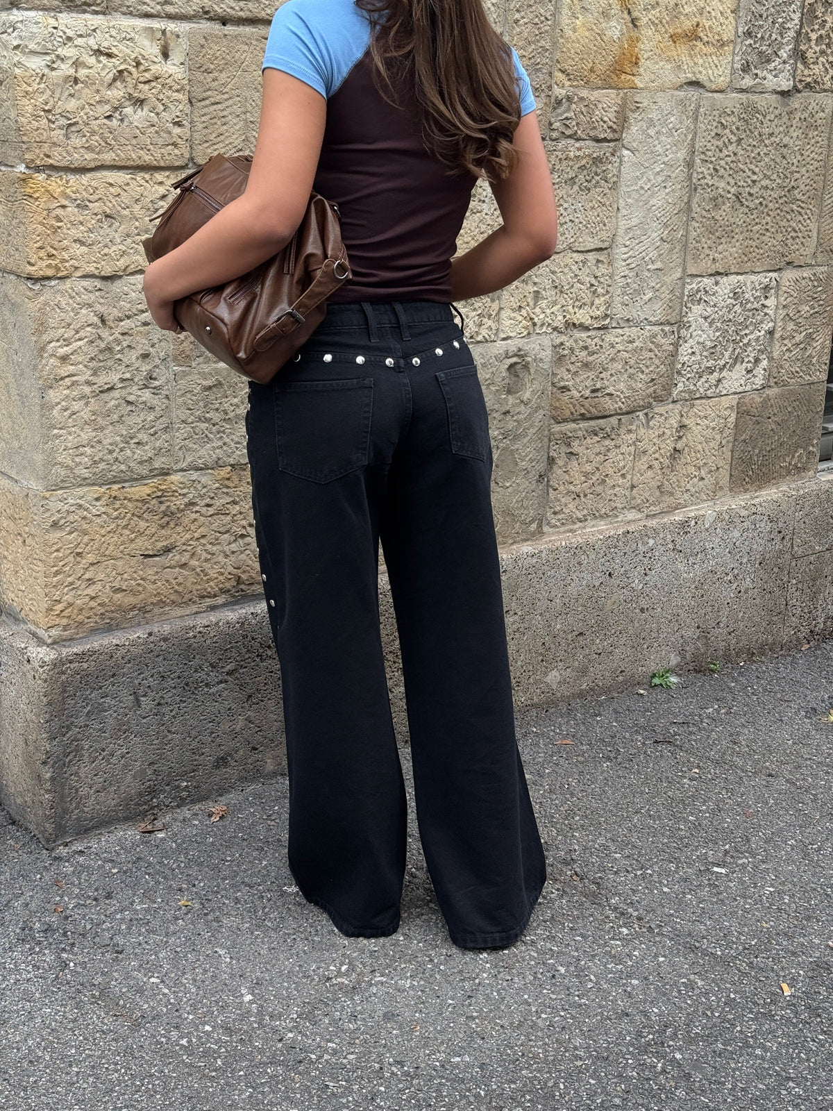 Gyda Studded Jeans Black