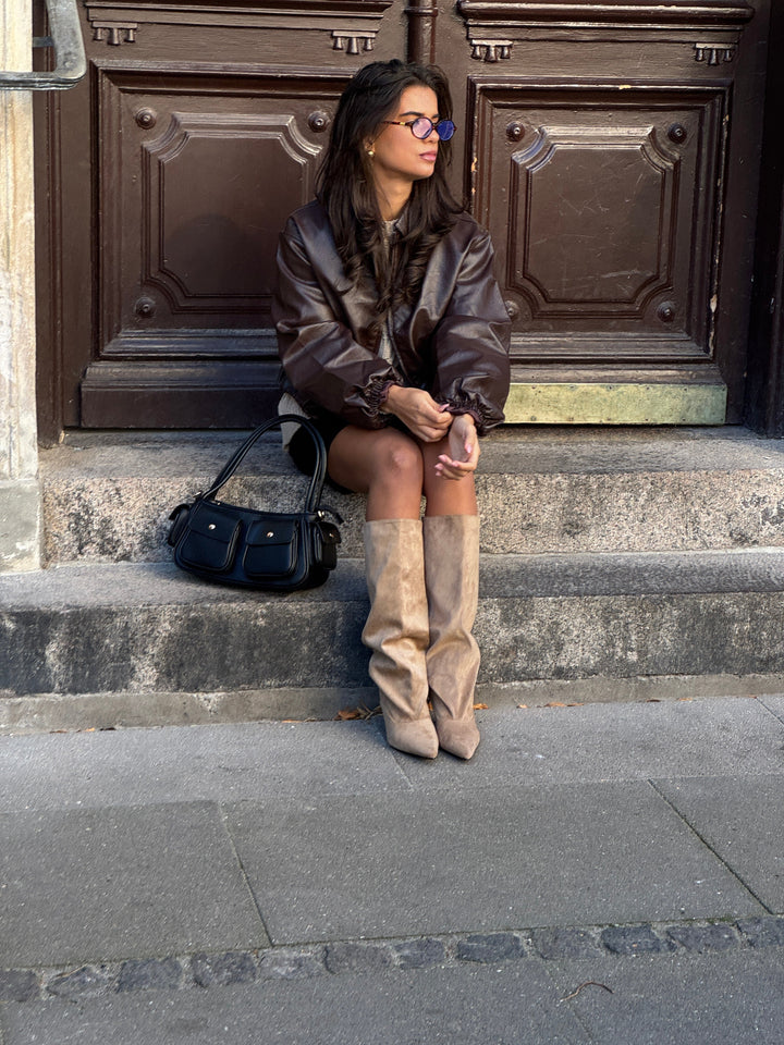 Viva suede boots - Beige