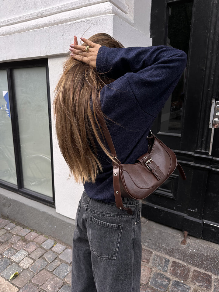 Luna buckle bag – Choco