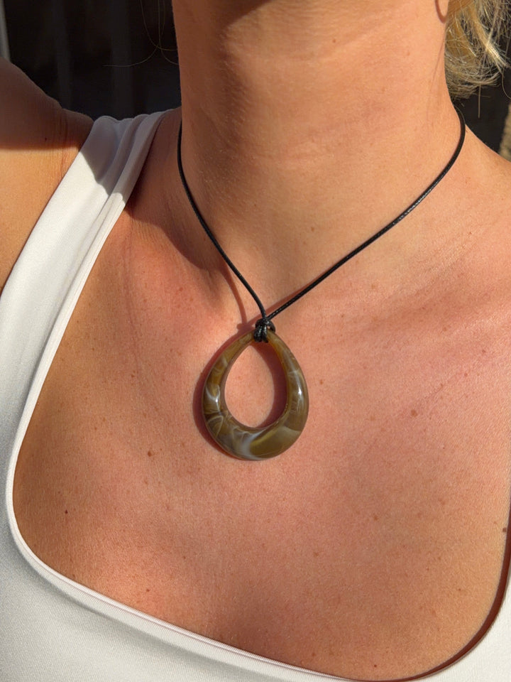Luma necklace - Brown/Black