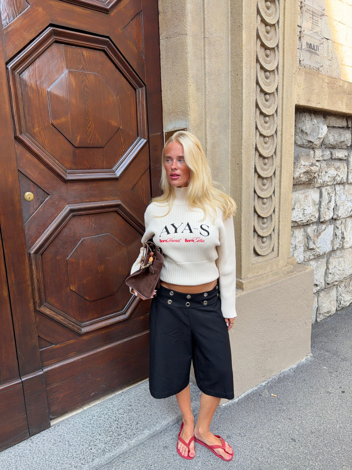 Alva Rib Knit Cream