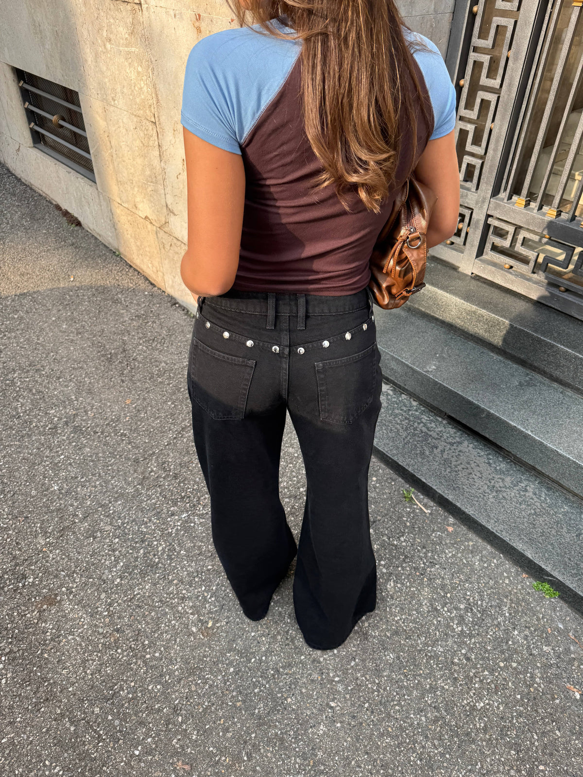 Gyda Studded Jeans Black