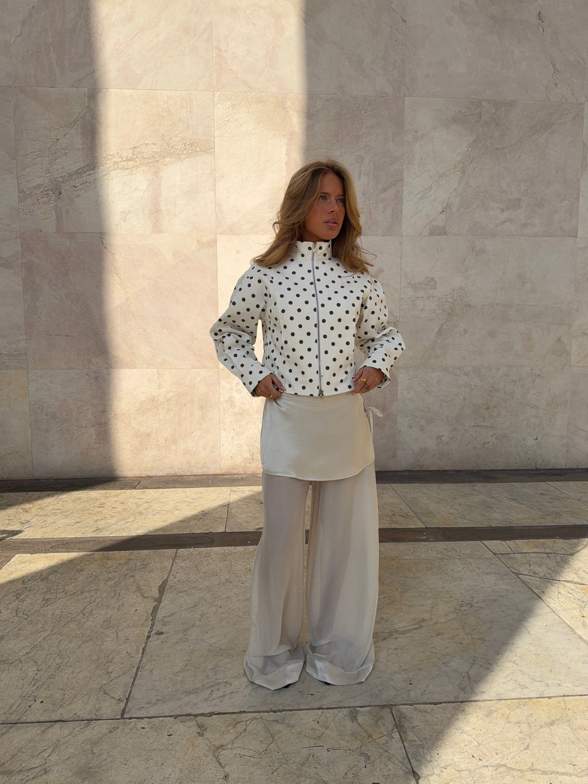 Gaia Mesh Pants Cream
