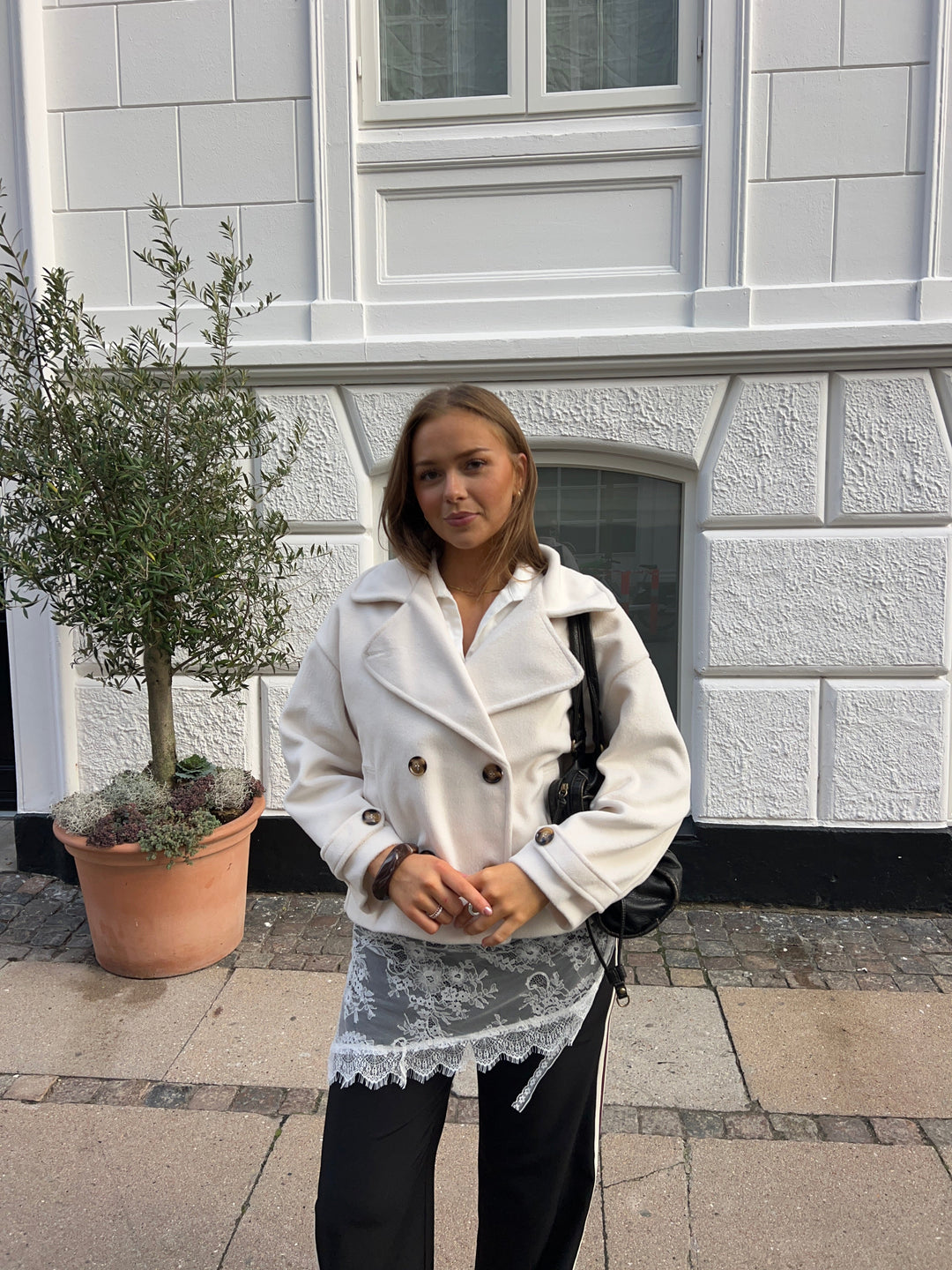 Kelly short coat - White