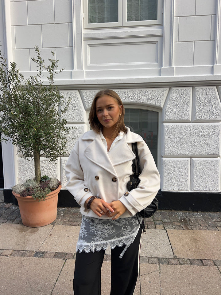 Kelly short coat - White