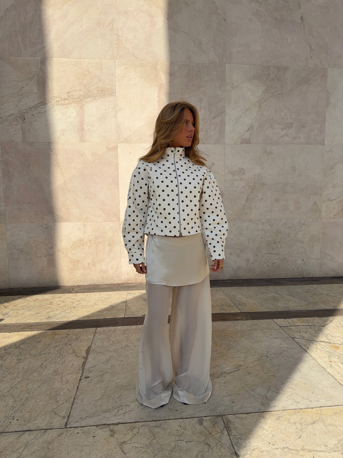 Gaia Mesh Pants Cream
