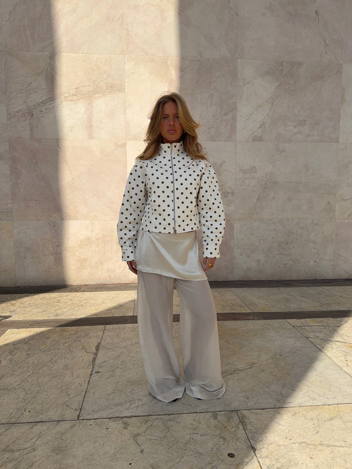 Gaia Mesh Pants Cream