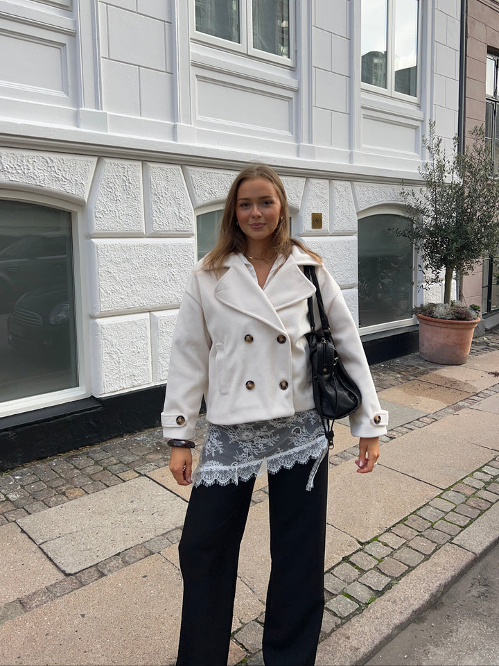 Kelly short coat - White