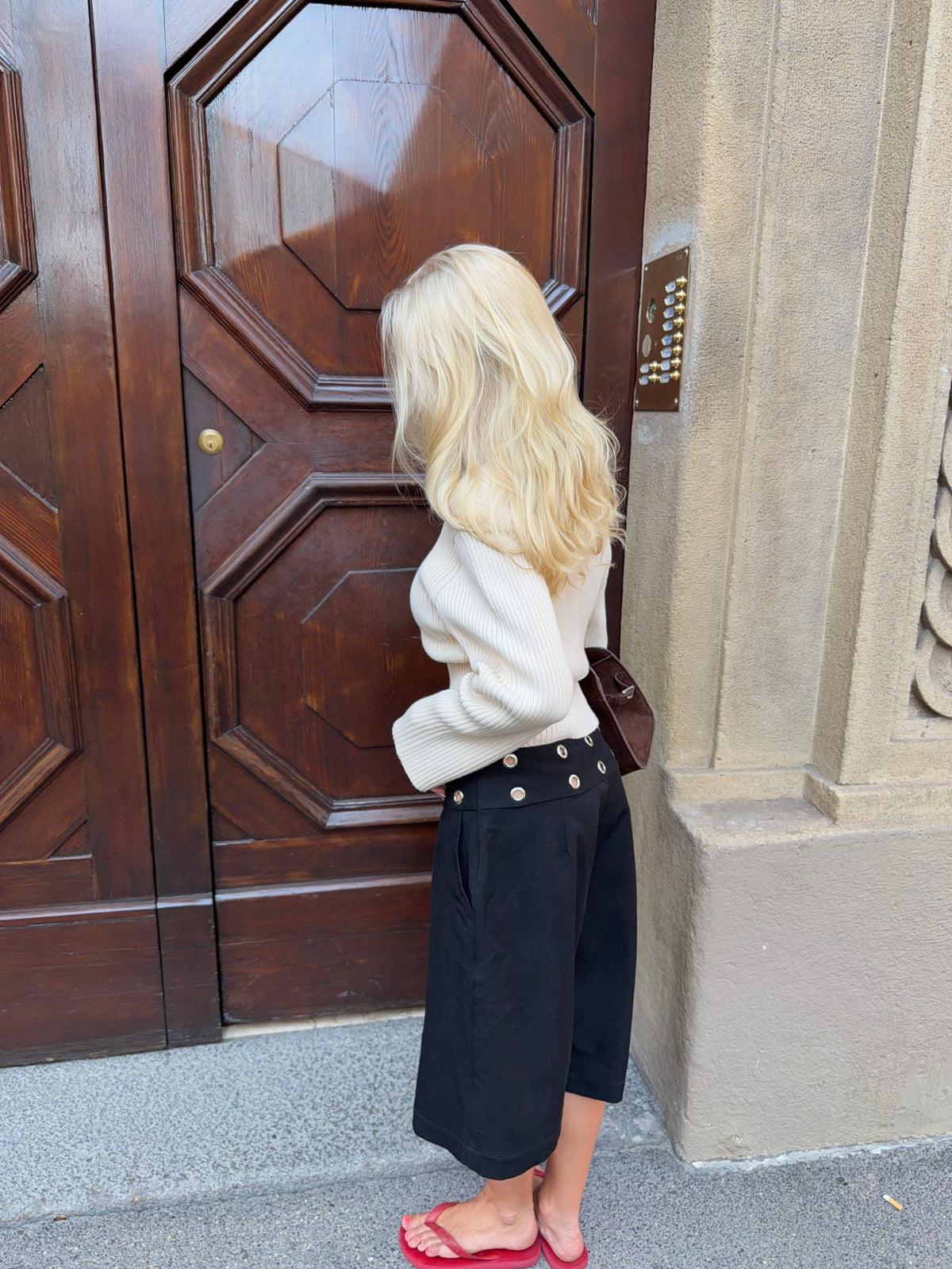 Alva Rib Knit Cream