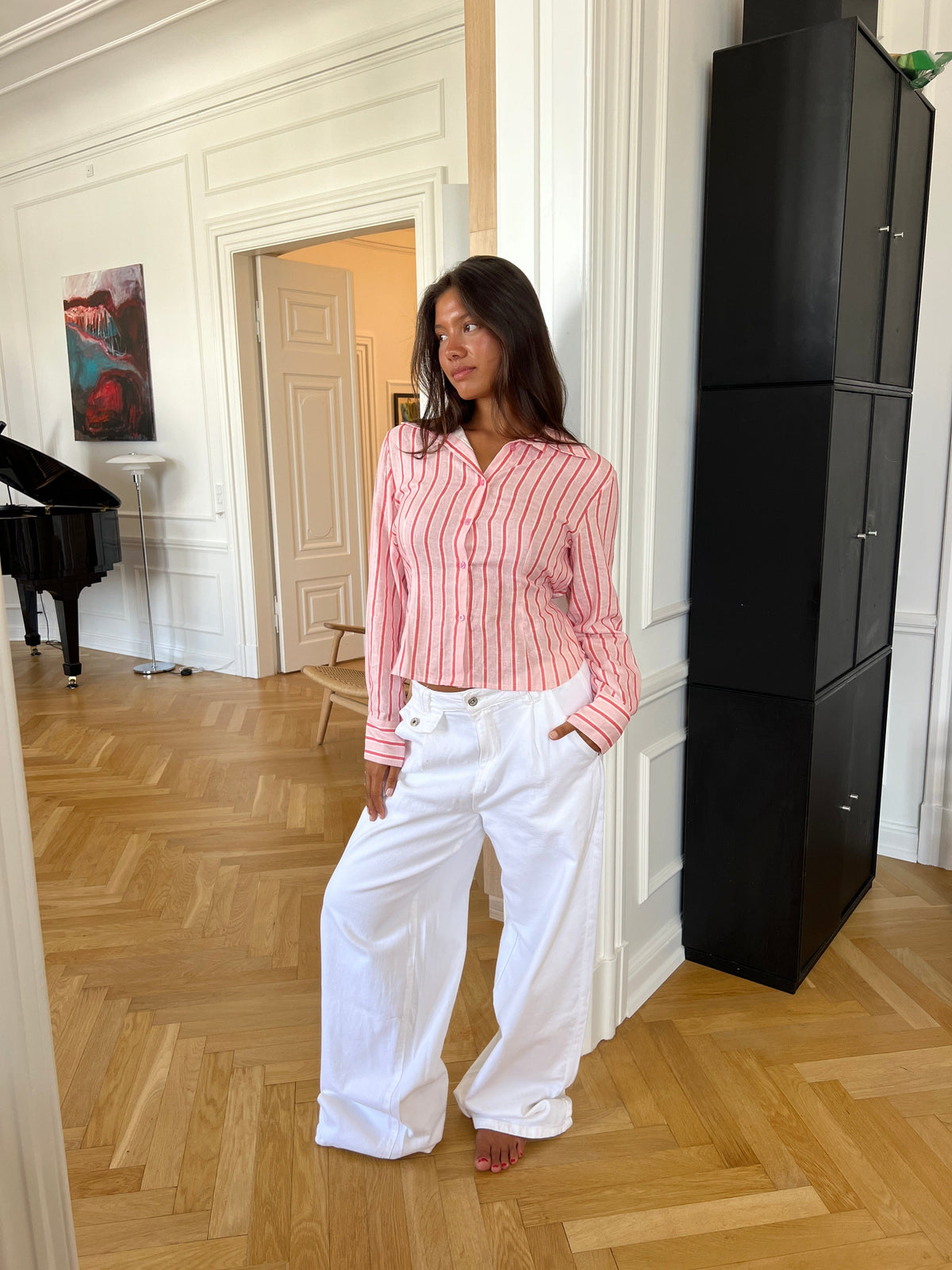 Esme Baggy Jeans White
